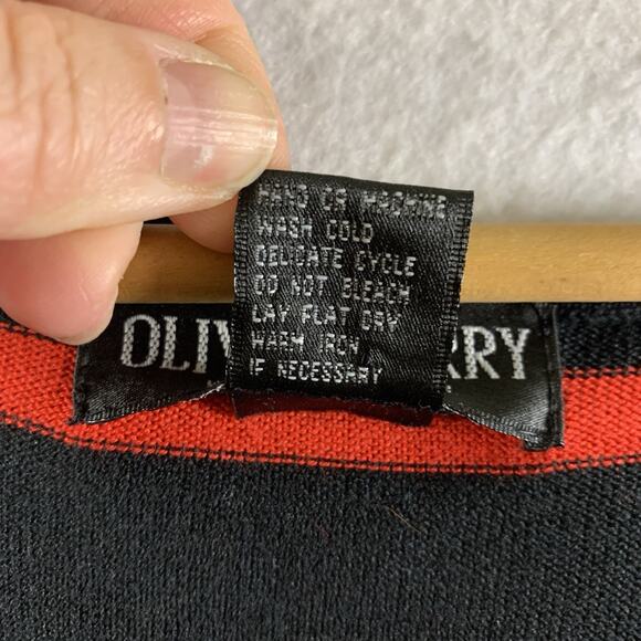 Women‎ Silk Blend Boxy Knit Top Black Red New England Coastal Old Money Preppy - Picture 8 of 10